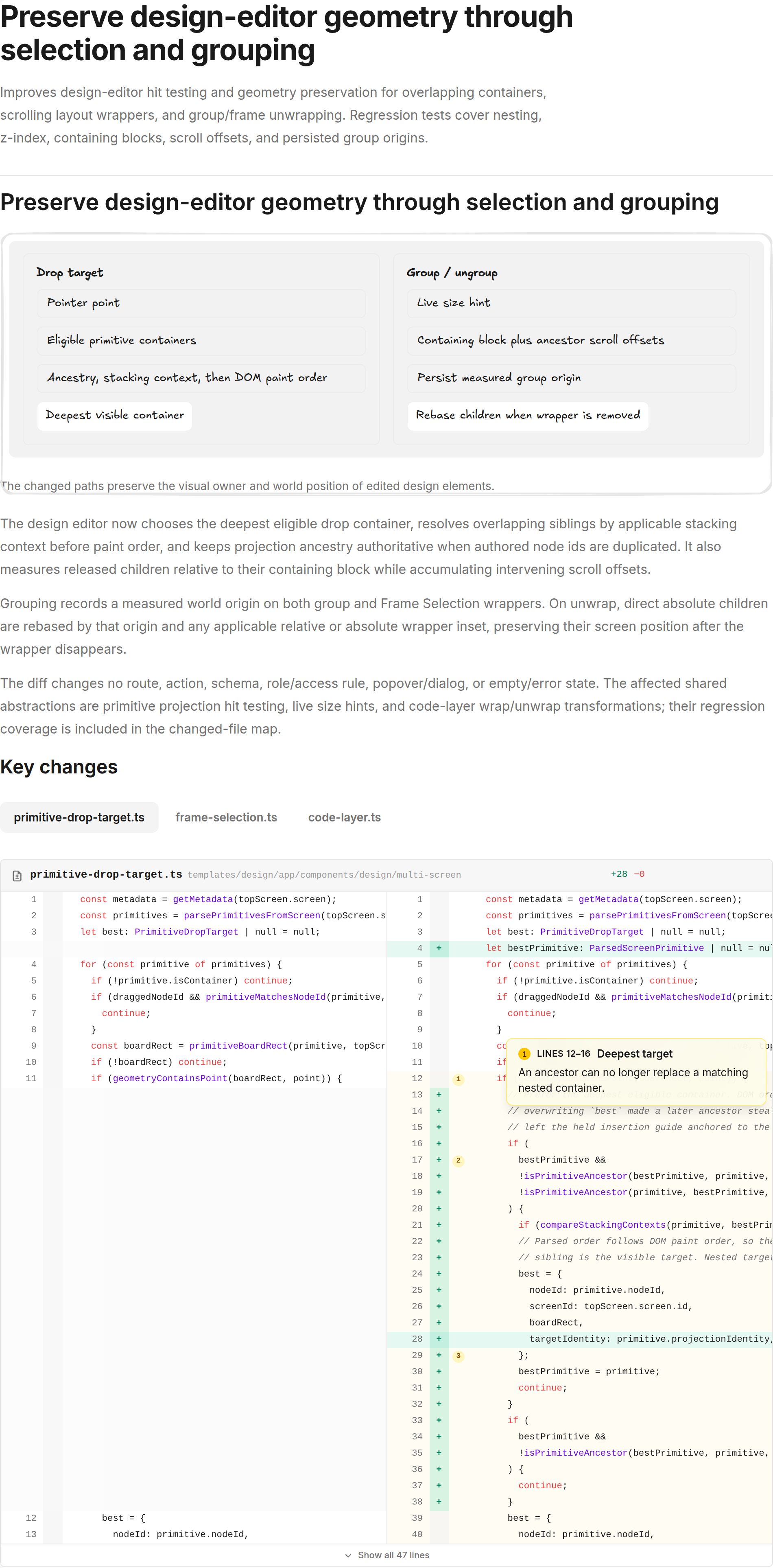 Visual recap